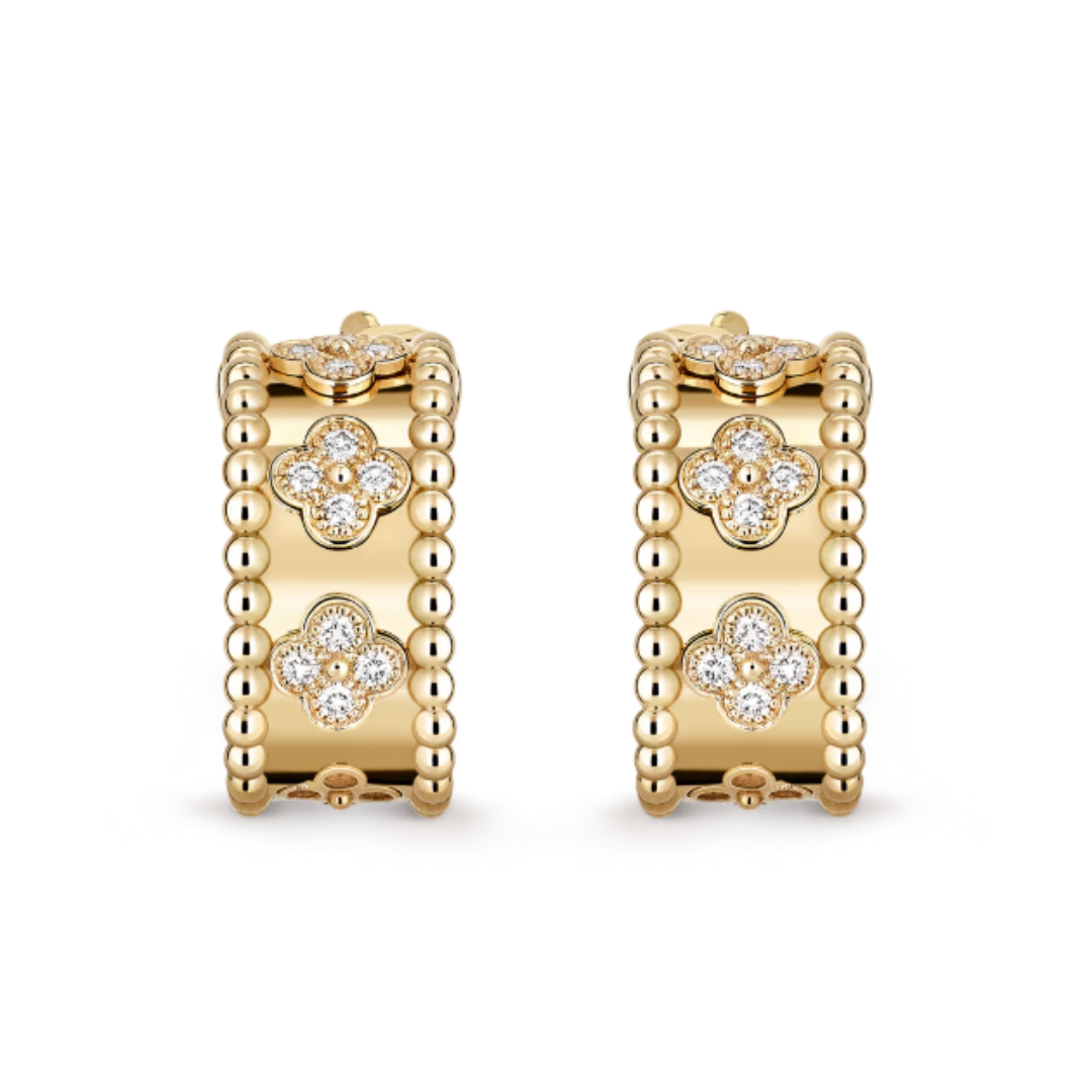 Pendientes Abby | Diamante / Oro