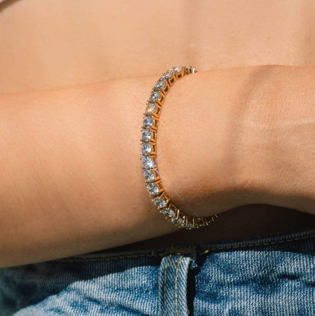 Pulsera de Tenis | Oro Elegante