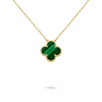COLLAR TREBOL DE CUATRO HOJAS LAVISH | VERDE