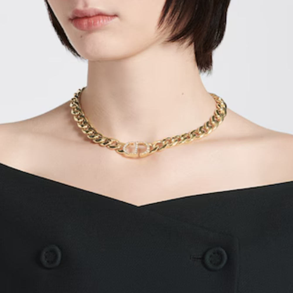 diana | Collar de Oro con Diamantes (Logotipo)