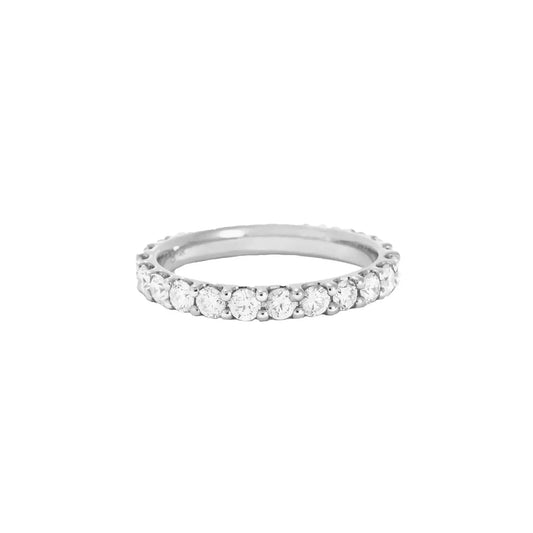 Anillo Ámbar Felino | Diamante / Plata