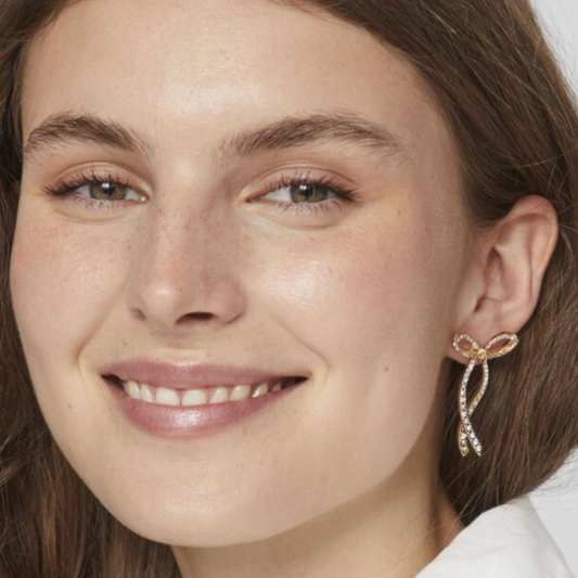 Marta Schleifen Pendientes | Oro