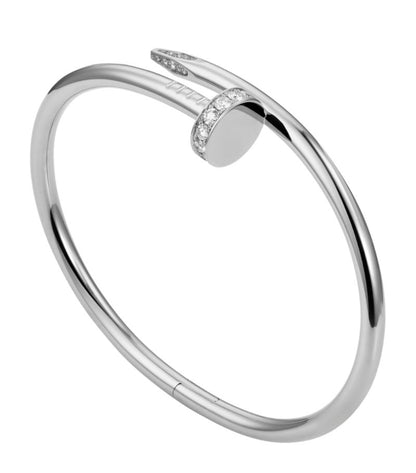 BRAZALETE ELEGANCIA UÑAS DELUXE PLATA