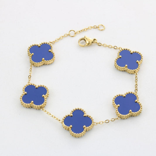 Pulsera Cuatro Hojas | Suerte Azul